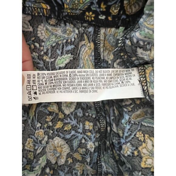 Forever 21 Blue and Yellow Paisley Floral Dress (Med) - Picture 4 of 6